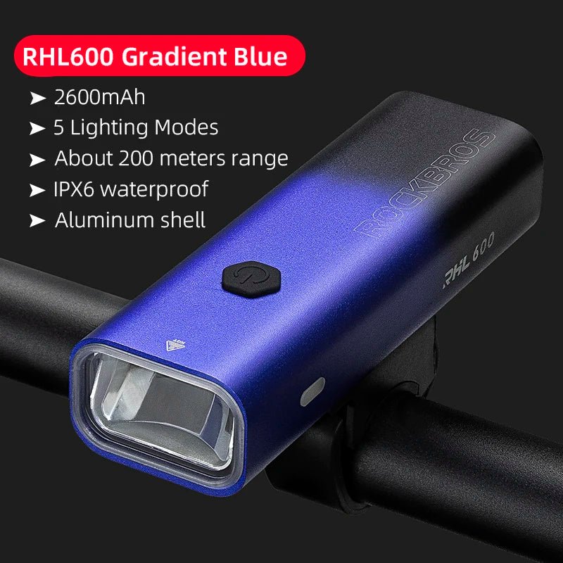 2000mAh Type - C LED Bike Light, Waterproof & Bright - Newport Finds