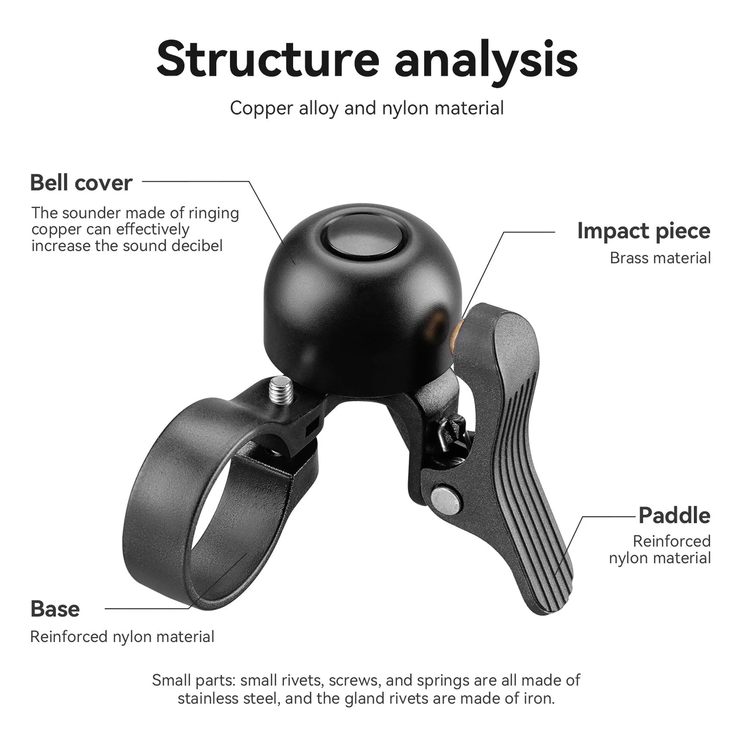 Crisp Sound Bike Bell for Safety Cycling - Newport Finds
