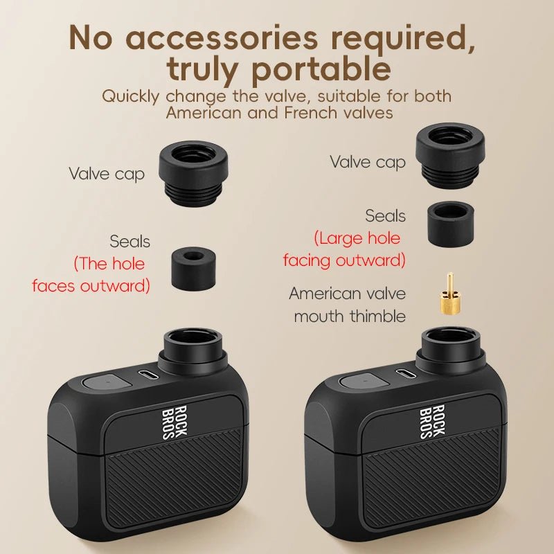 Portable 100PSI Mini Electric Bike Pump - Newport Finds