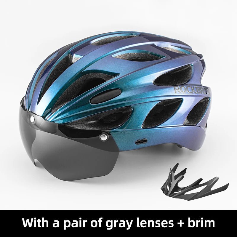 ROCKBROS Breathable Cycling Helmet with Goggles - Newport Finds