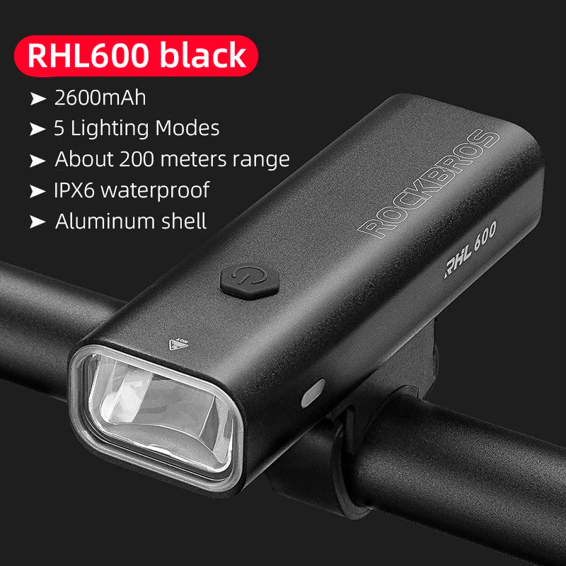 ROCKBROS Type - C Bike Headlight 3000LM - Newport Finds