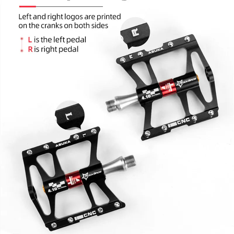 ROCKBROS Ultralight Bike Pedals - 4 Bearings - Newport Finds