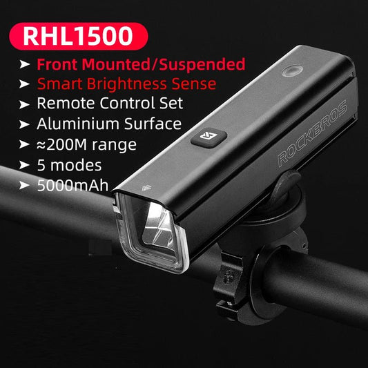 ROCKBROS 1500Lumen USB Rechargeable Bike Light - Newport Finds