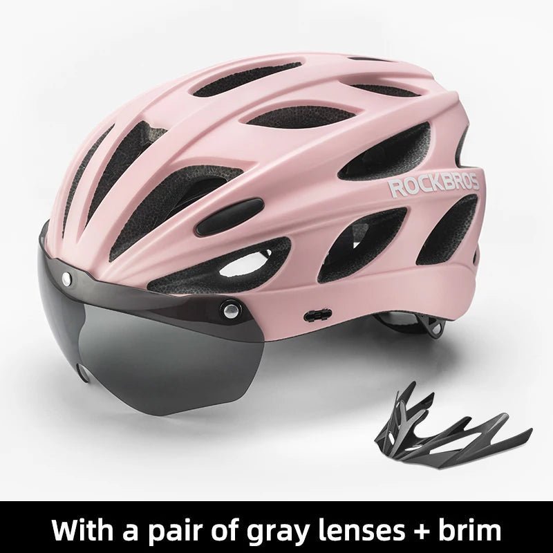 ROCKBROS Breathable Cycling Helmet with Goggles - Newport Finds