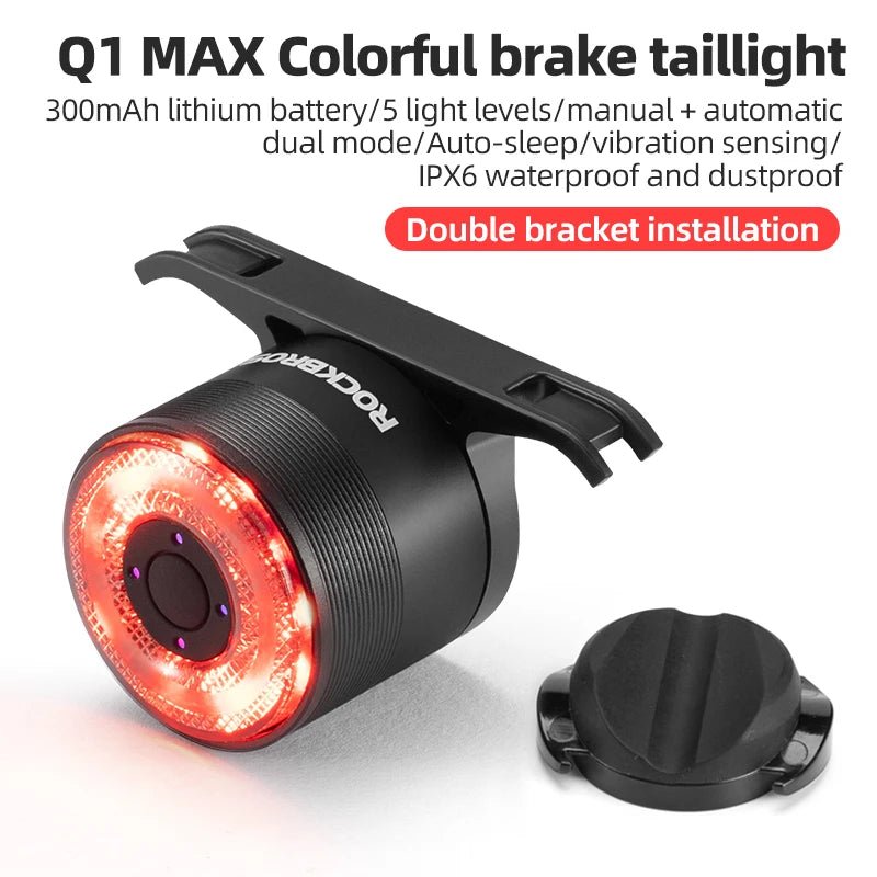 Smart Brake Sensing Bicycle Tail Light - Newport Finds