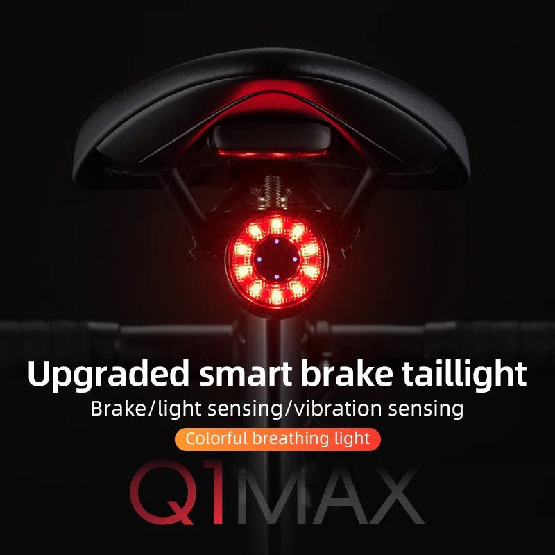 Smart Brake Sensing Bicycle Tail Light - Newport Finds